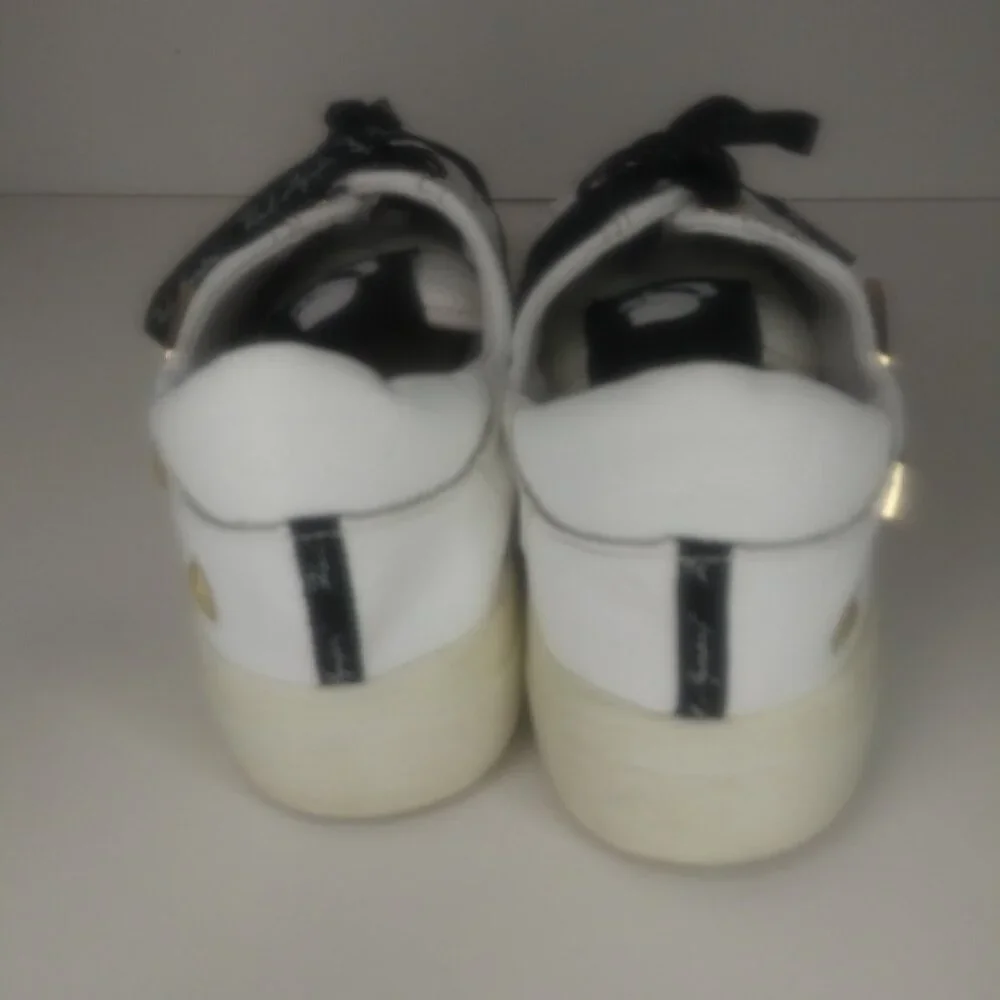 Karl Lagerfeld Paris Cate Pins Sneakers White Lace-up Size 6 Like New - Picture 8 of 8